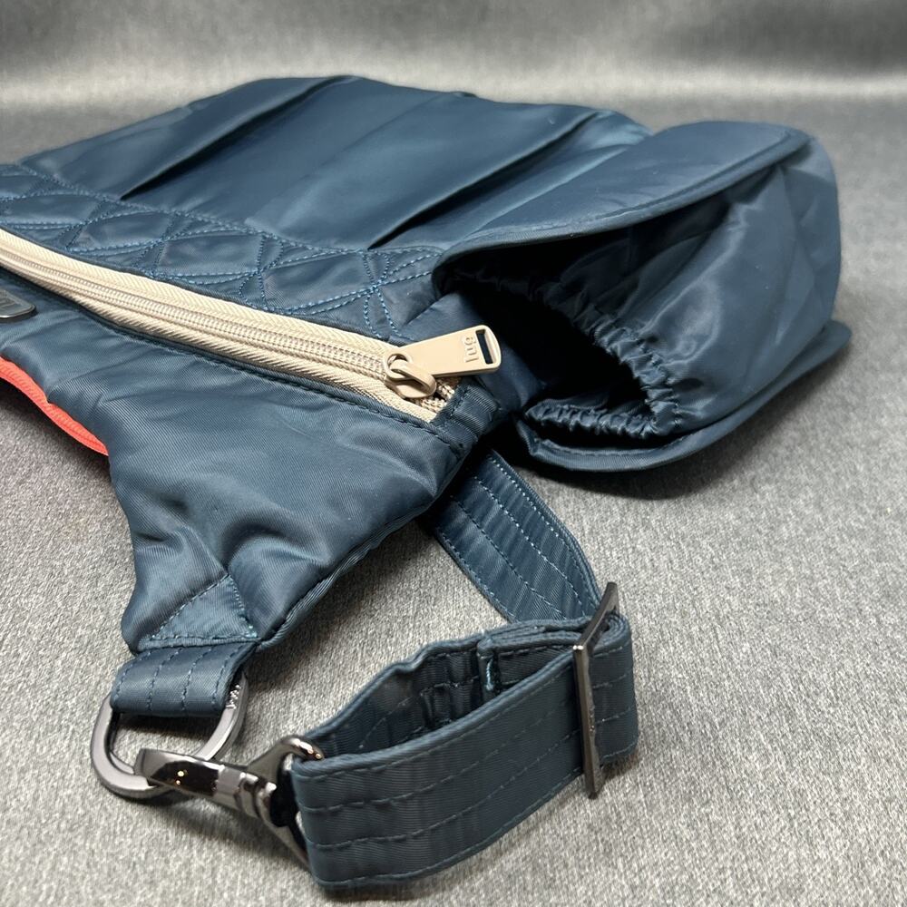LUG Crossbody Nylon Bag Dark Turquoise Adjustable Shoulder Strap 20” Handbag - Picture 3 of 12